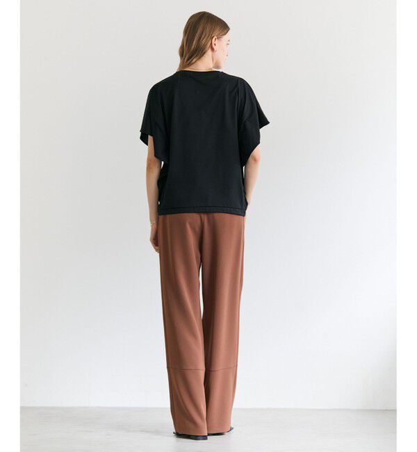 BEIGE,「DIOP / スビンコットン ドレープTシャツ」|Tシャツ・カットソー|