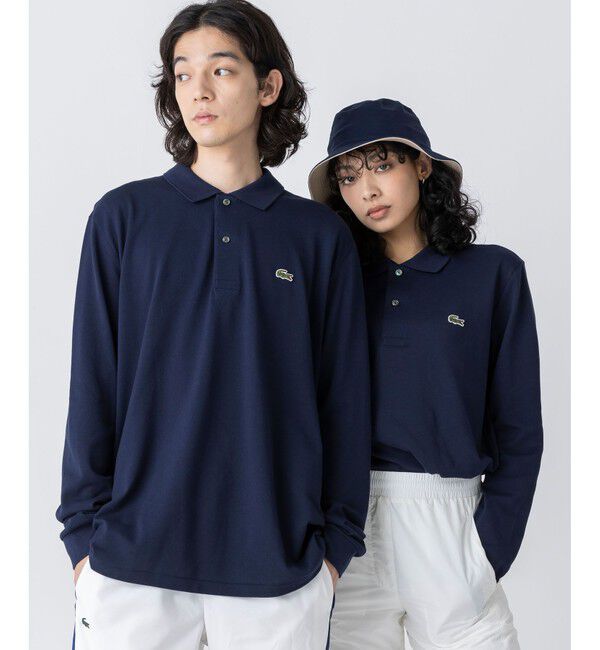LACOSTE「オリジナルフィット 長袖 ポロシャツ」|ポロシャツ|ネイビー