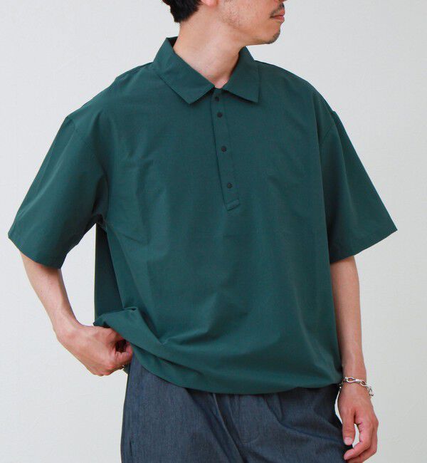 GLOSTER「【NANGA/ナンガ】DotAir COMFY POLO SHIRT」|ポロシャツ|グリーン
