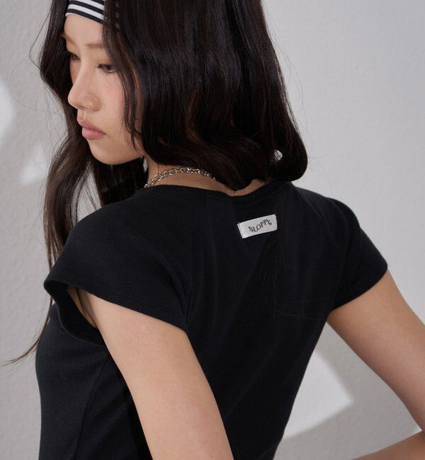  「【SLOPPY】 リブチビT」|Tシャツ・カットソー|