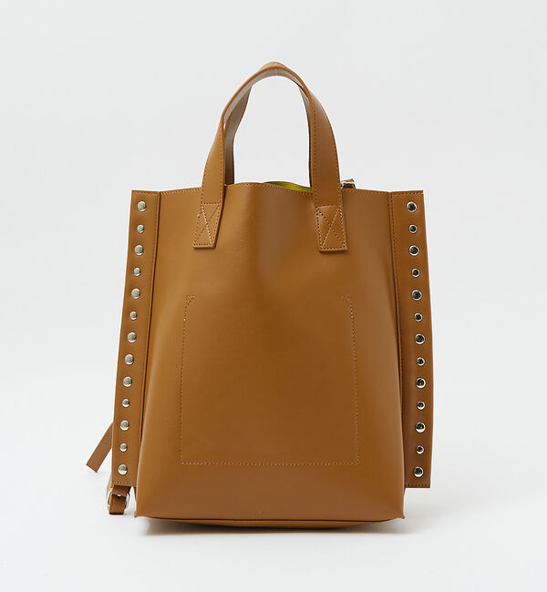 ABAHOUSE「【cheek /チーク】rivet 2way tote/リベット2way トート」|トートバッグ|キャメル