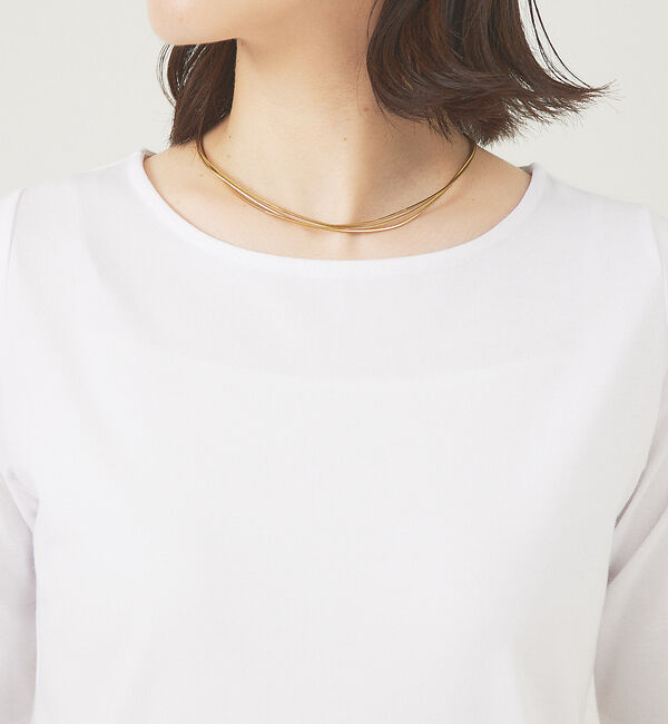 abahouse mavie「5分袖プルオーバー」|Tシャツ・カットソー|