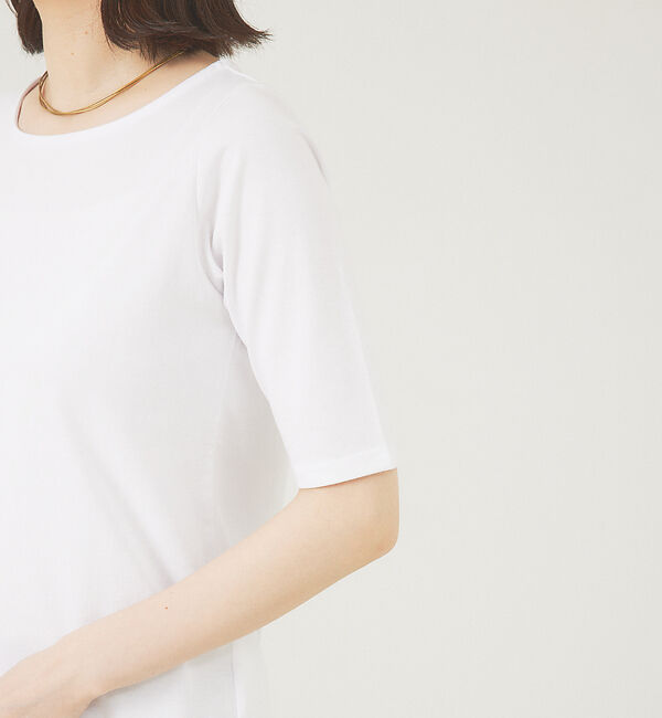abahouse mavie「5分袖プルオーバー」|Tシャツ・カットソー|