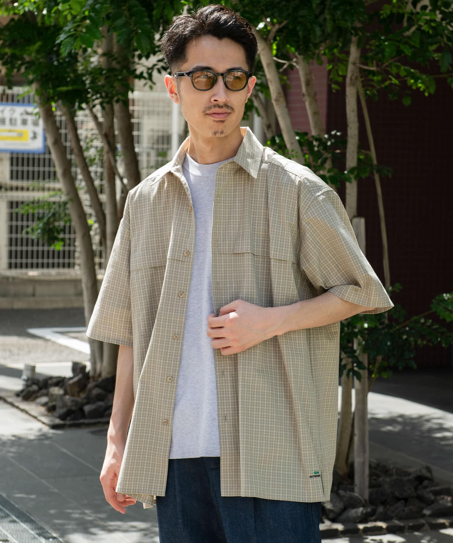 URBAN RESEARCH DOORS「OUTDOOR EXCHANGE  SHORT-SLEEVE SHIRTS」|シャツ・ブラウス|