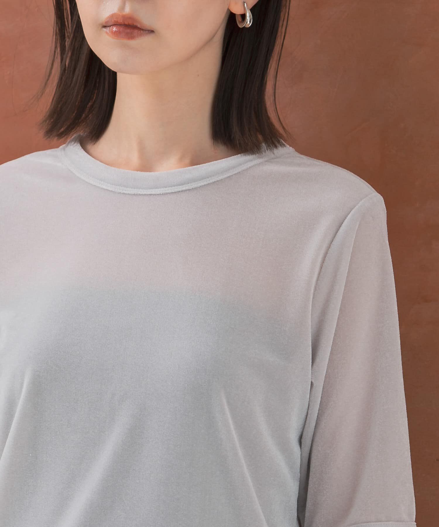 URBAN RESEARCH ROSSO「シアーベロアTシャツ」|Tシャツ・カットソー|