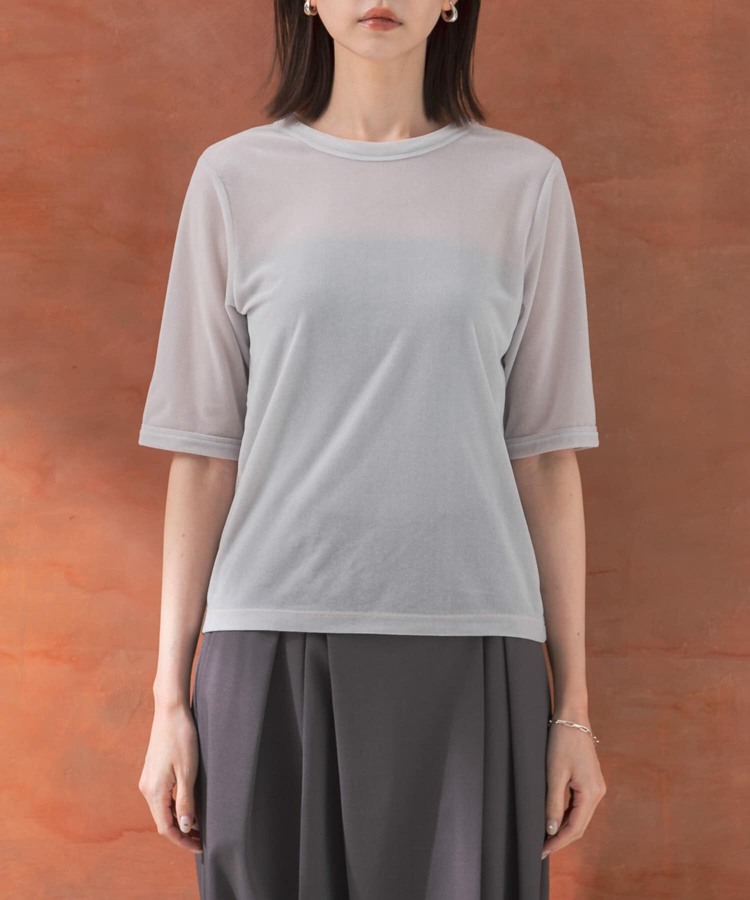 URBAN RESEARCH ROSSO「シアーベロアTシャツ」|Tシャツ・カットソー|