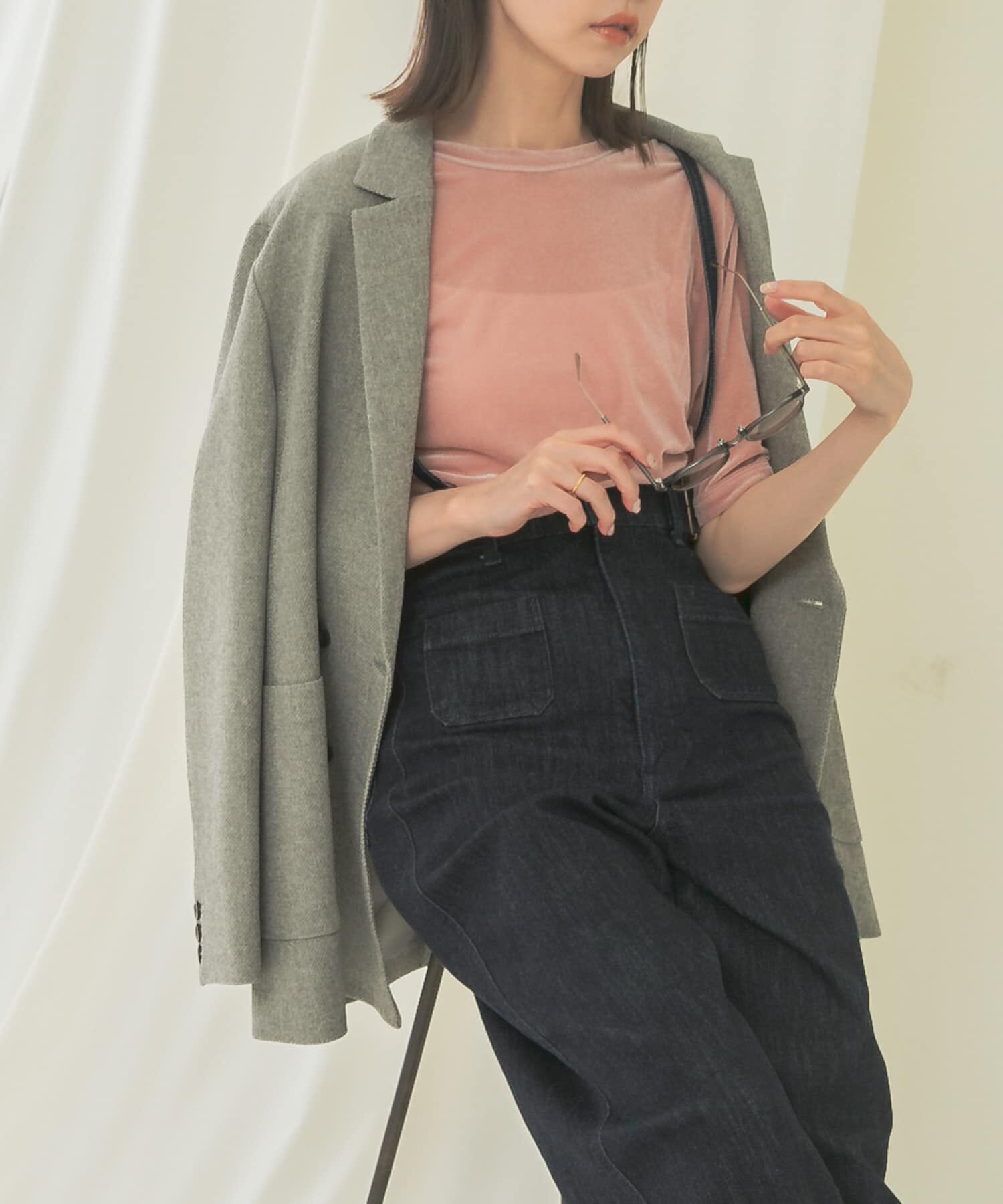 URBAN RESEARCH ROSSO「シアーベロアTシャツ」|Tシャツ・カットソー|
