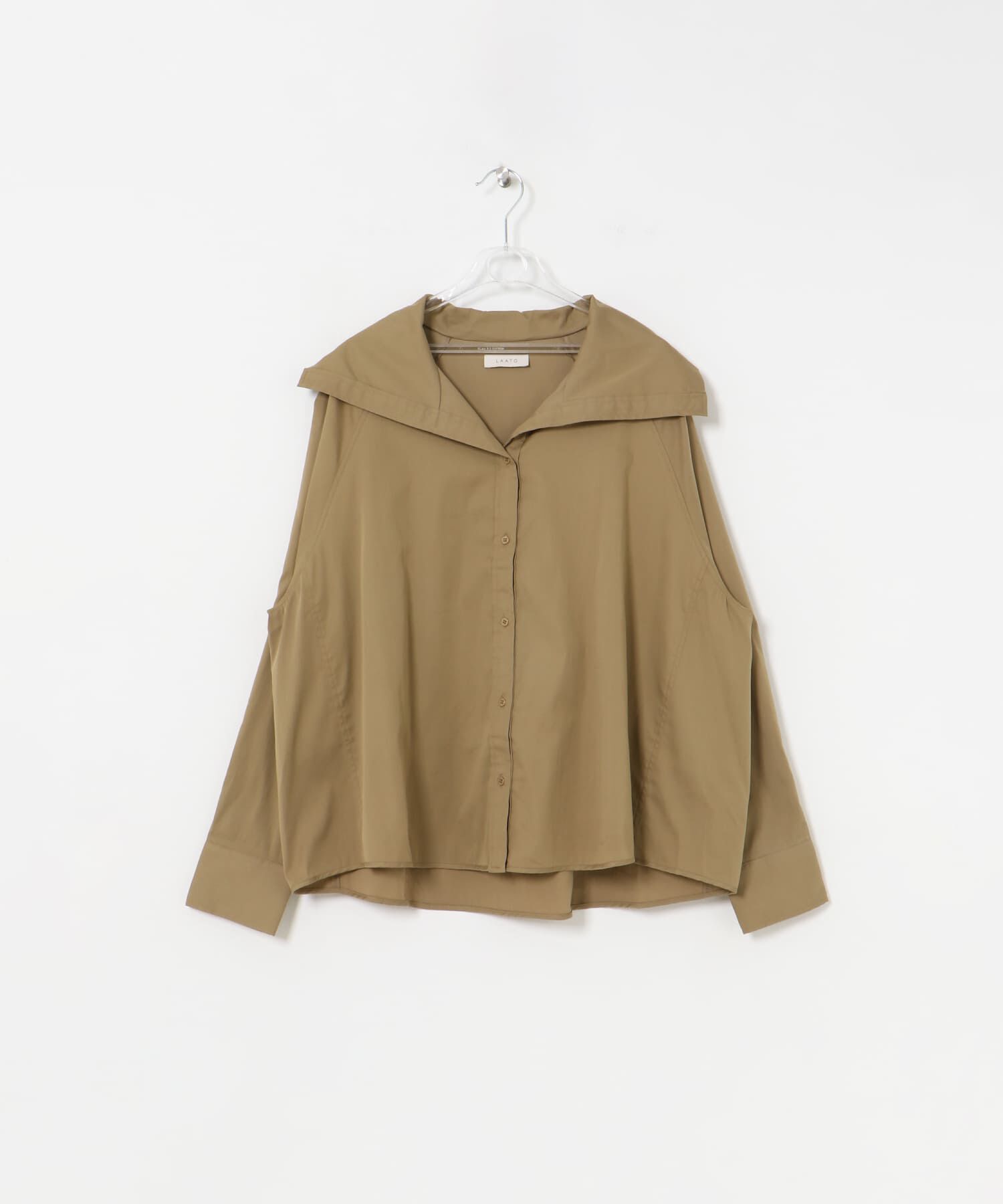 LAATO「square collar blouse」|Tシャツ・カットソー|キャメル