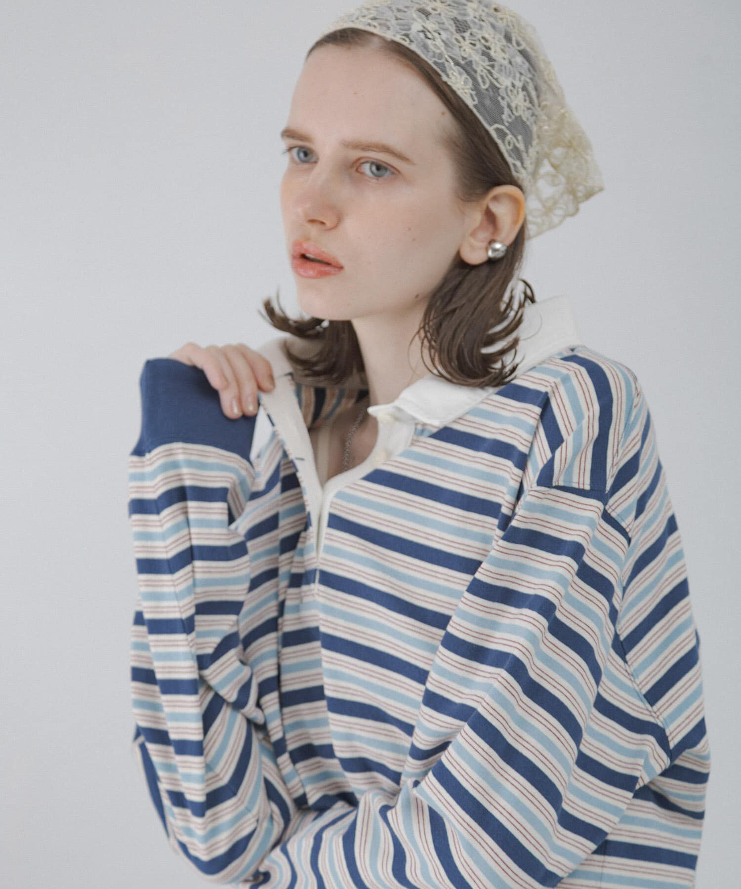 Sonny Label 「マルチボーダーラガーシャツ」|Tシャツ・カットソー|ブルー系その他