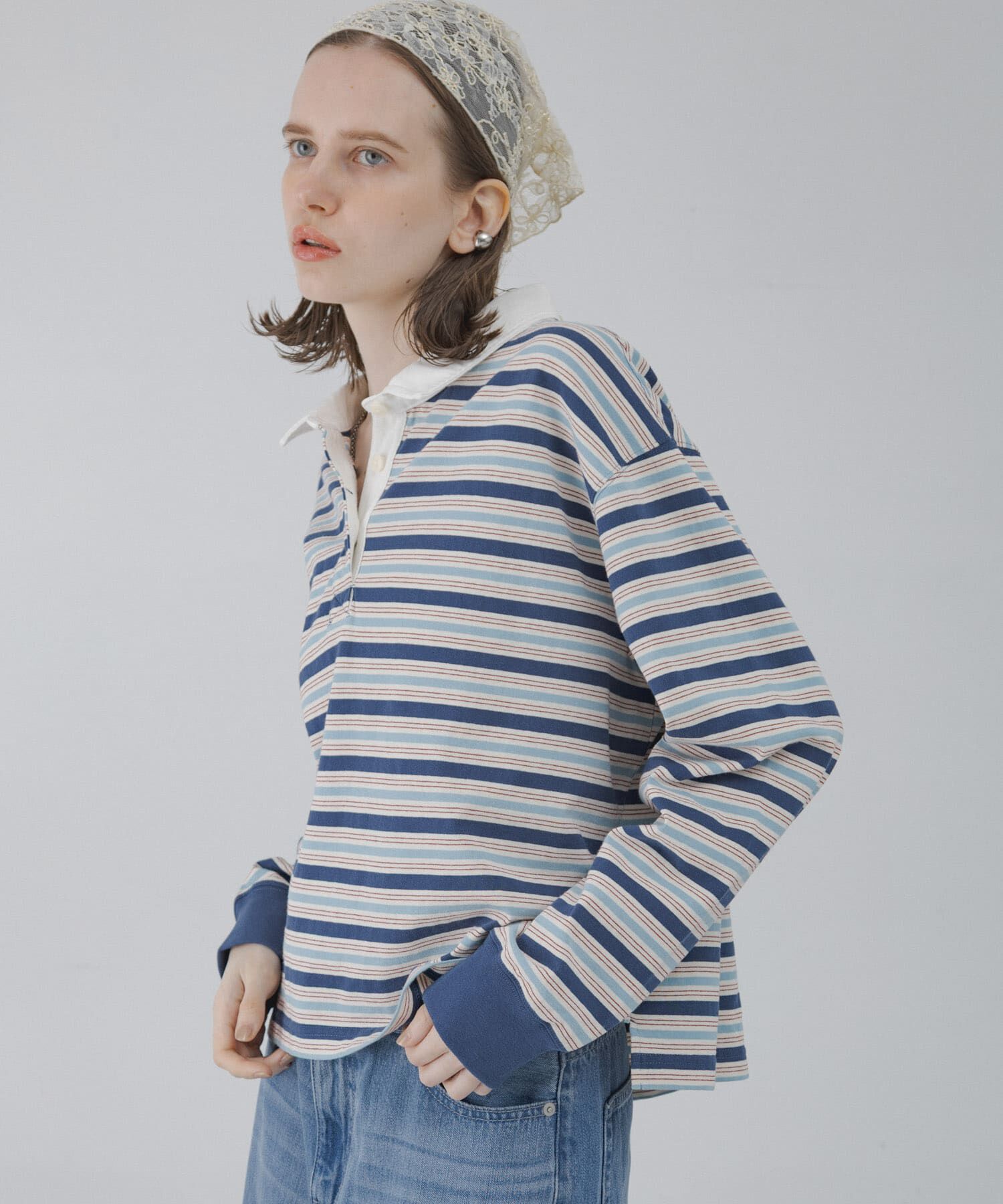 Sonny Label 「マルチボーダーラガーシャツ」|Tシャツ・カットソー|