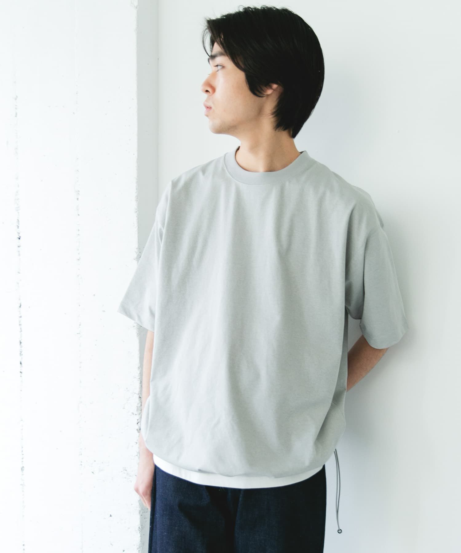 URBAN RESEARCH DOORS「『吸水速乾/接触冷感/ｲｰｼﾞｰｹｱ』ｸｲｯｸﾄﾞﾗｲ ﾄﾞﾛｽﾄｼｮ 」|Tシャツ・カットソー|