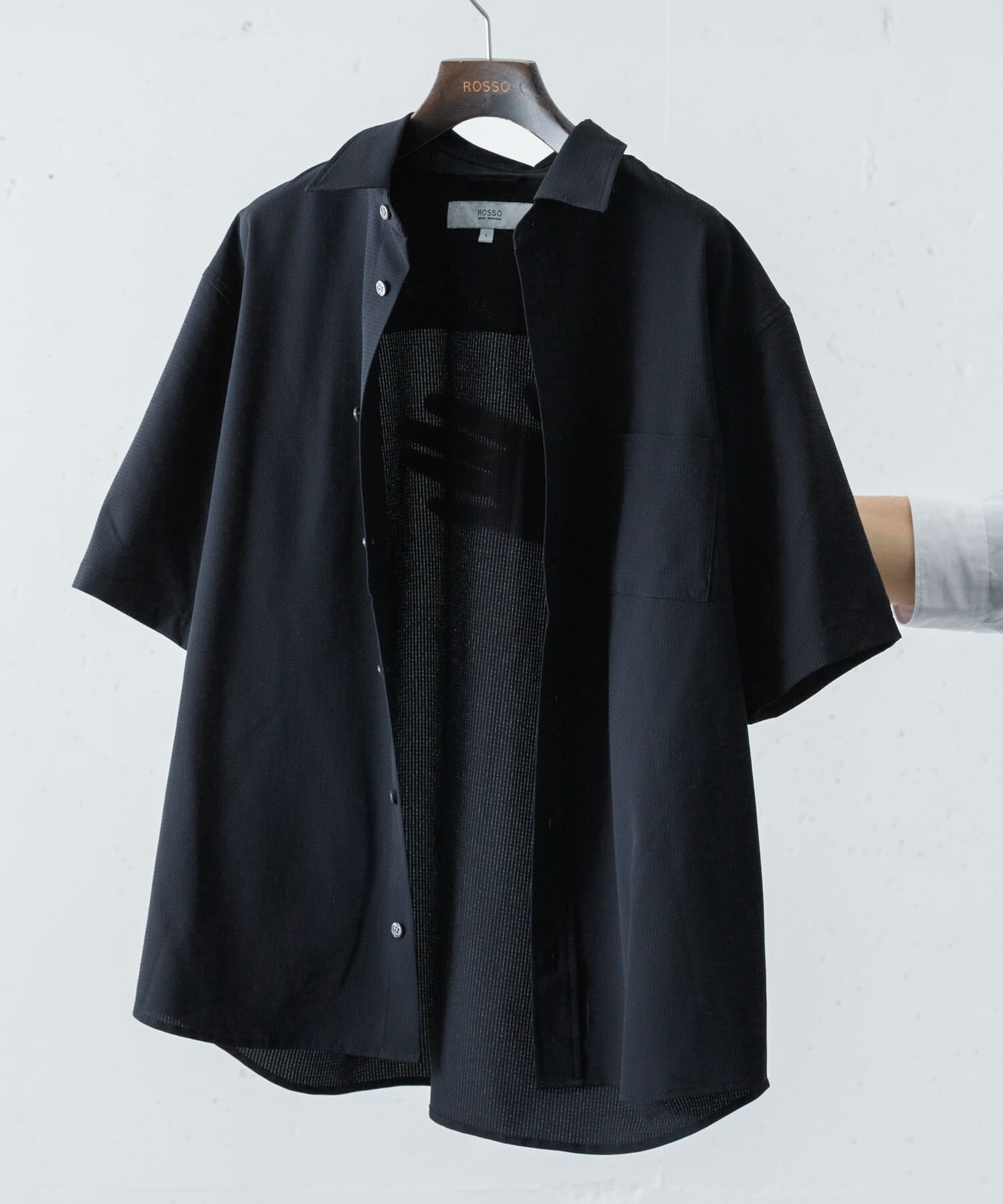 URBAN RESEARCH ROSSO「『WEB限定』『XLｻｲｽﾞあり』『吸水速乾』Air Stretch ﾚｷﾞｭﾗｰｶﾗｰ  」|シャツ・ブラウス|