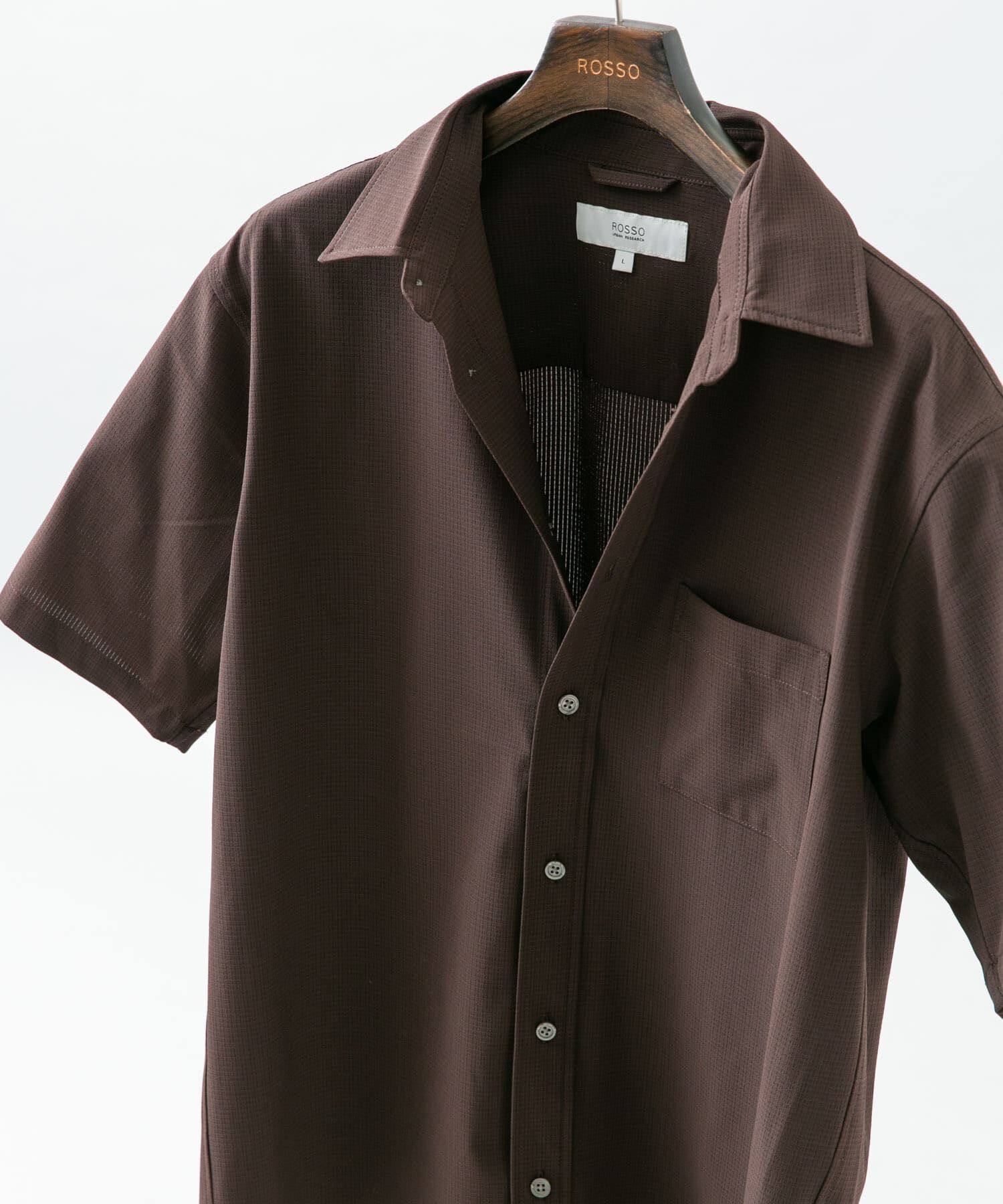 URBAN RESEARCH ROSSO「『WEB限定』『XLｻｲｽﾞあり』『吸水速乾』Air Stretch ﾚｷﾞｭﾗｰｶﾗｰ  」|シャツ・ブラウス|
