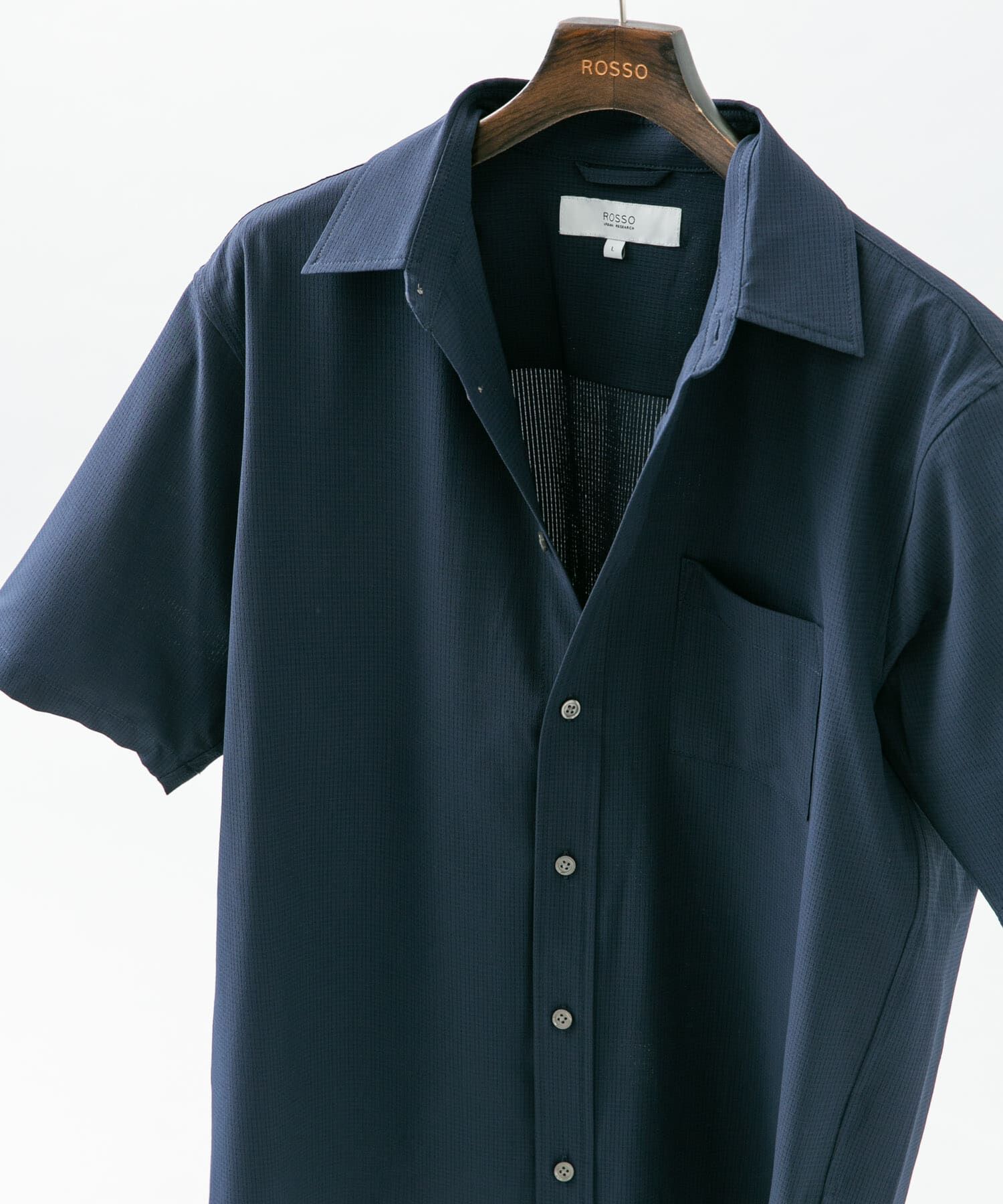 URBAN RESEARCH ROSSO「『WEB限定』『XLｻｲｽﾞあり』『吸水速乾』Air Stretch ﾚｷﾞｭﾗｰｶﾗｰ  」|シャツ・ブラウス|