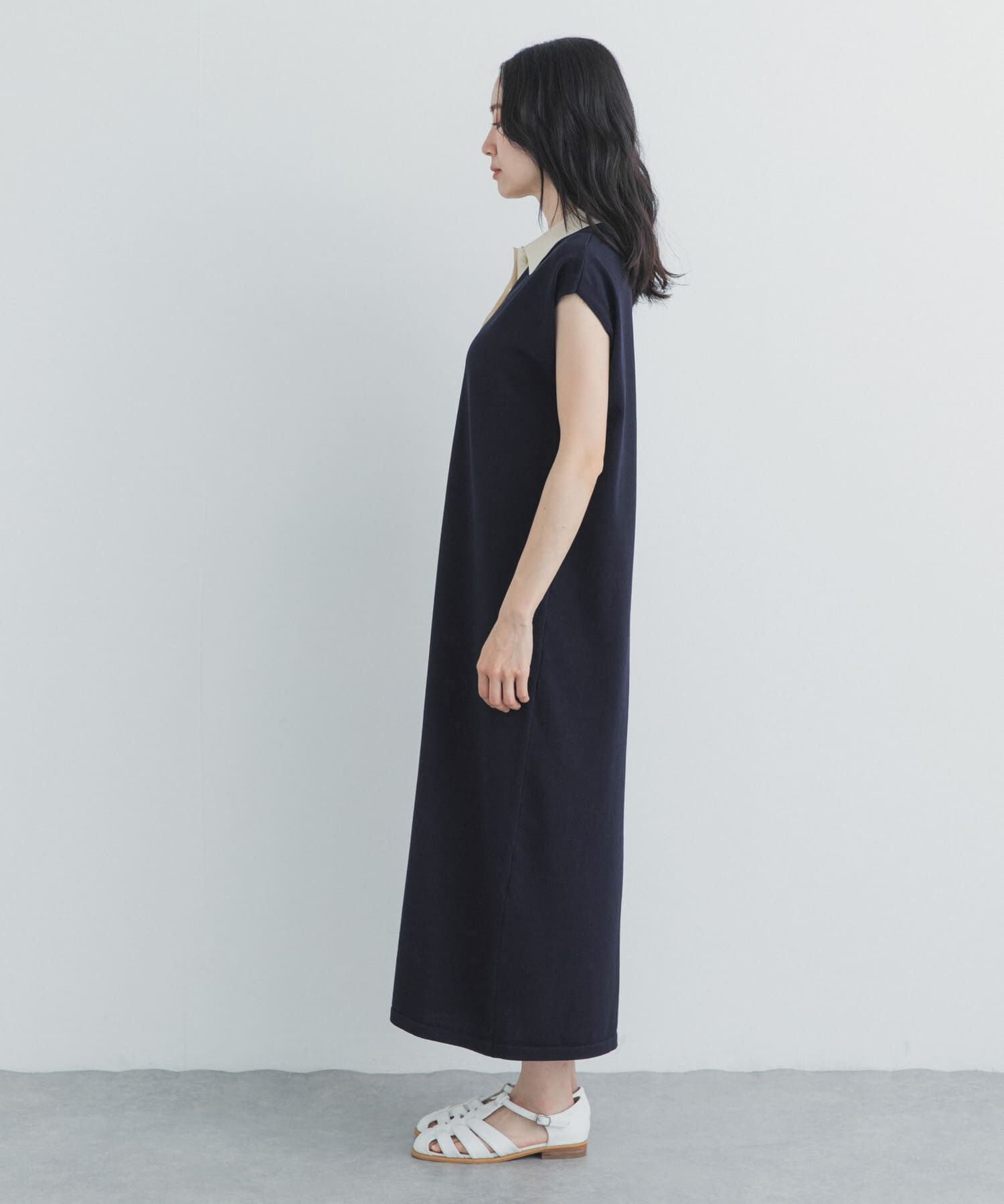 URBAN RESEARCH DOORS「フレンチスリーブニットワンピース」|ワンピース|