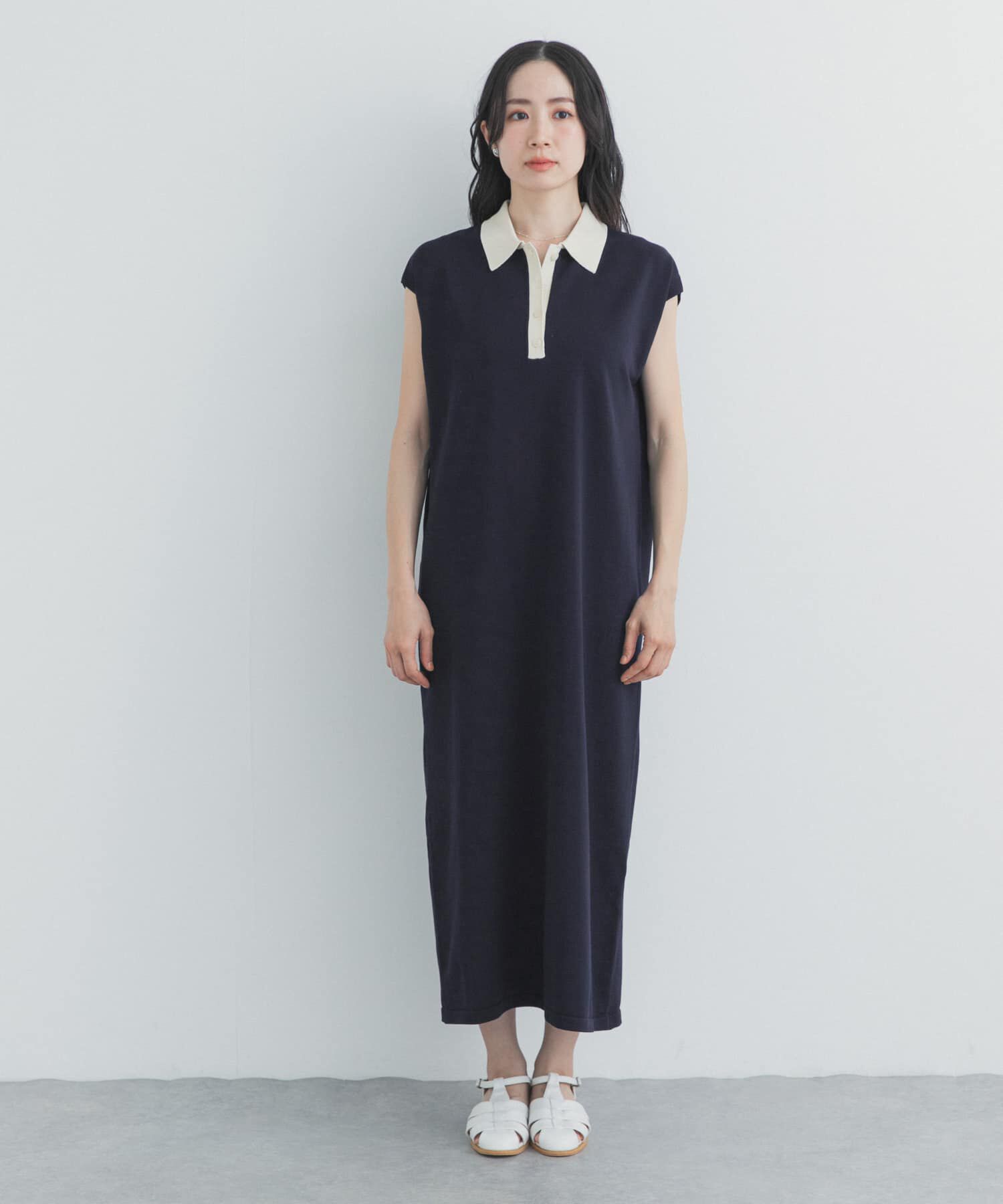 URBAN RESEARCH DOORS「フレンチスリーブニットワンピース」|ワンピース|