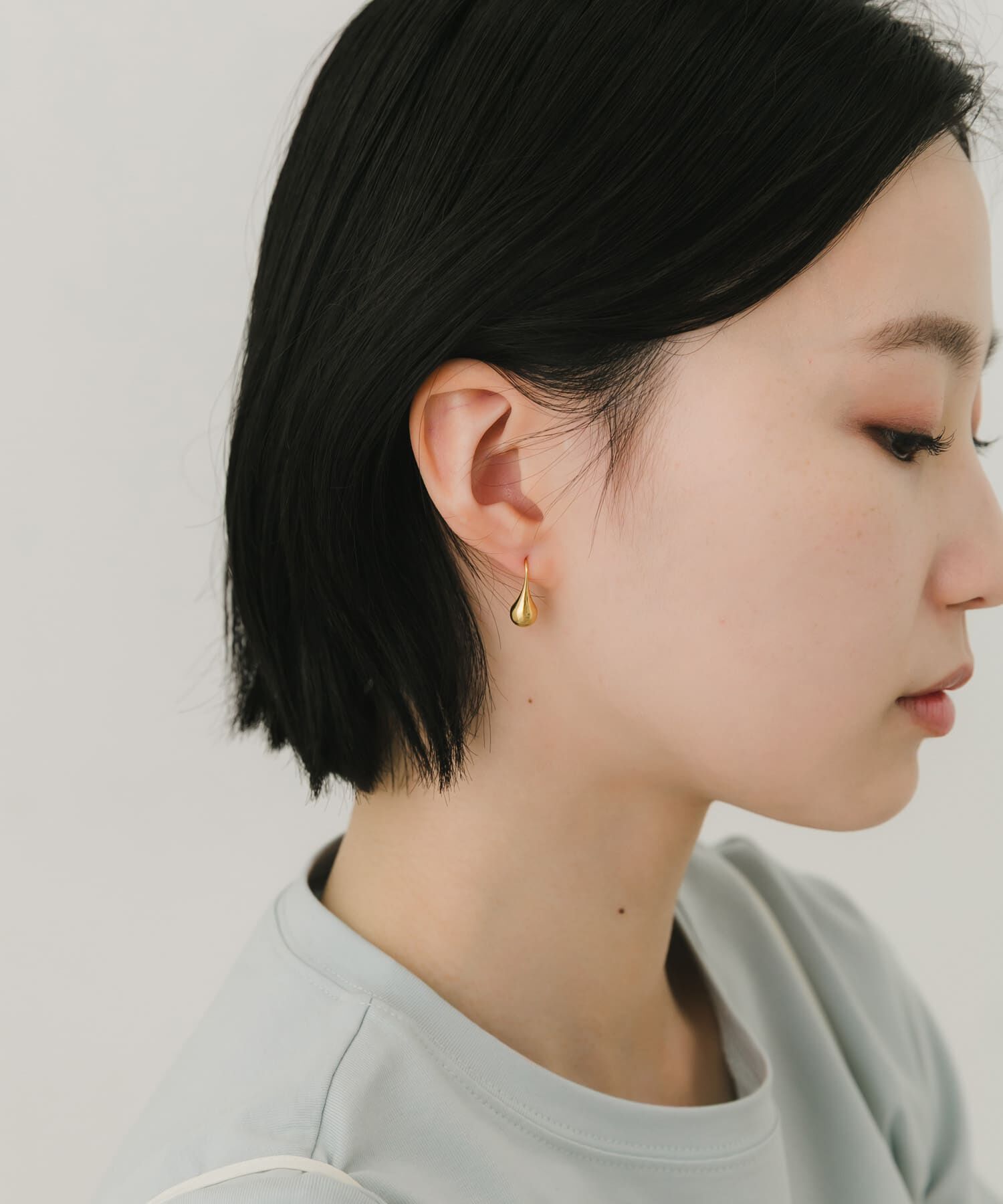 SMELLY「ステンレスドロップフックピアス」|ピアス|