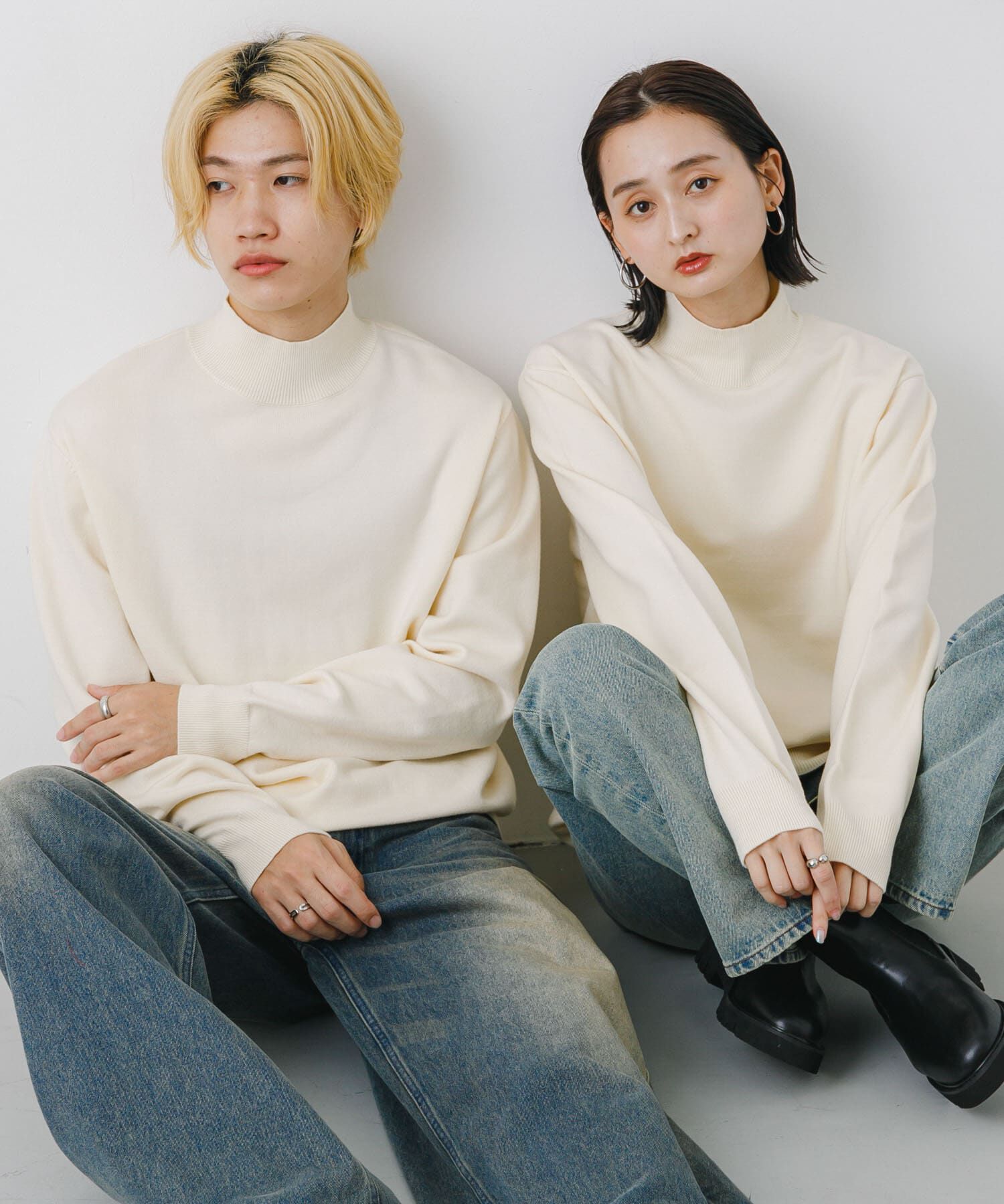 SENSE OF PLACE by URBAN RESEARCH「ストレッチモックネックニット」|ニット・セーター|