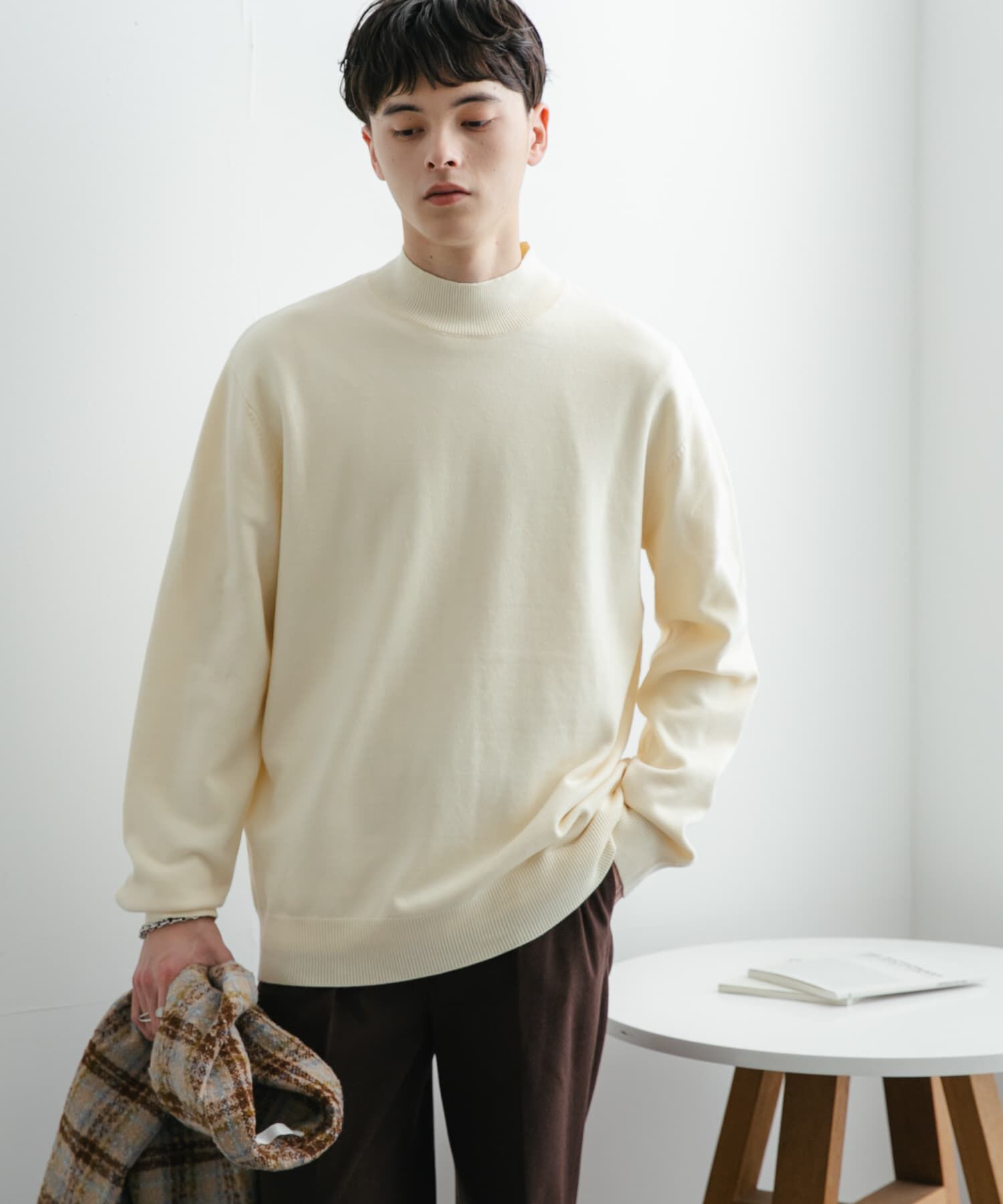 SENSE OF PLACE by URBAN RESEARCH「ストレッチモックネックニット」|ニット・セーター|