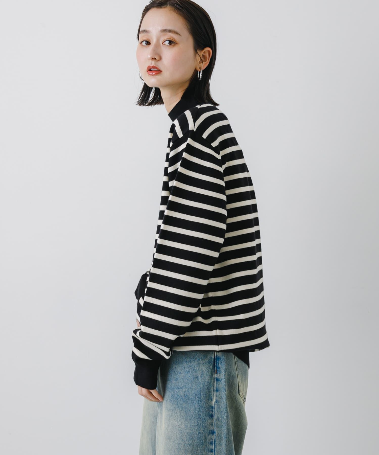 SENSE OF PLACE by URBAN RESEARCH「ストレッチモックネックニット」|ニット・セーター|