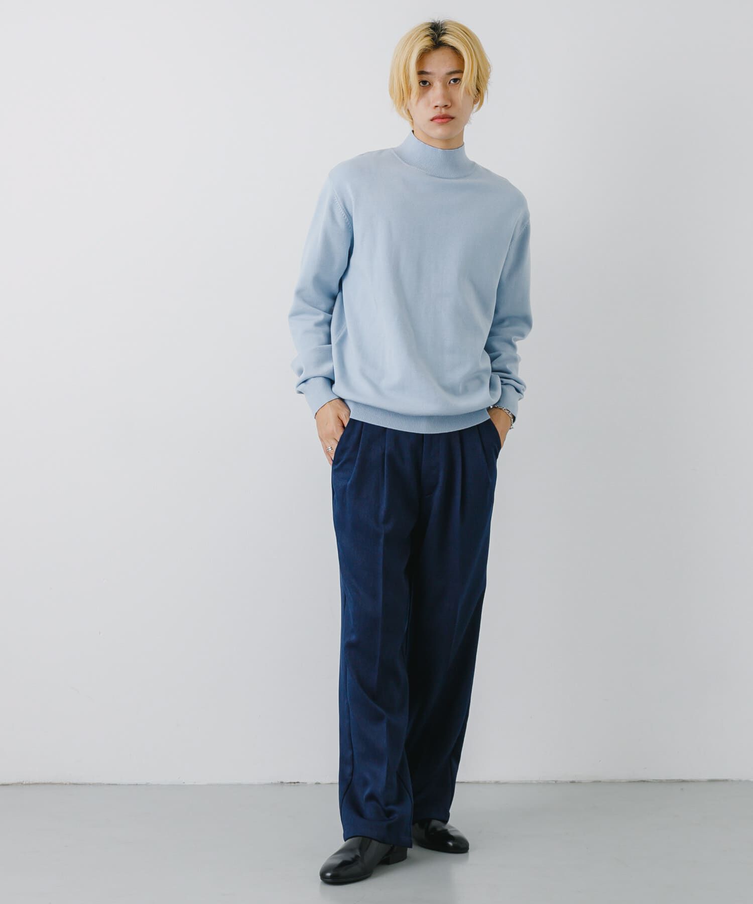 SENSE OF PLACE by URBAN RESEARCH「ストレッチモックネックニット」|ニット・セーター|