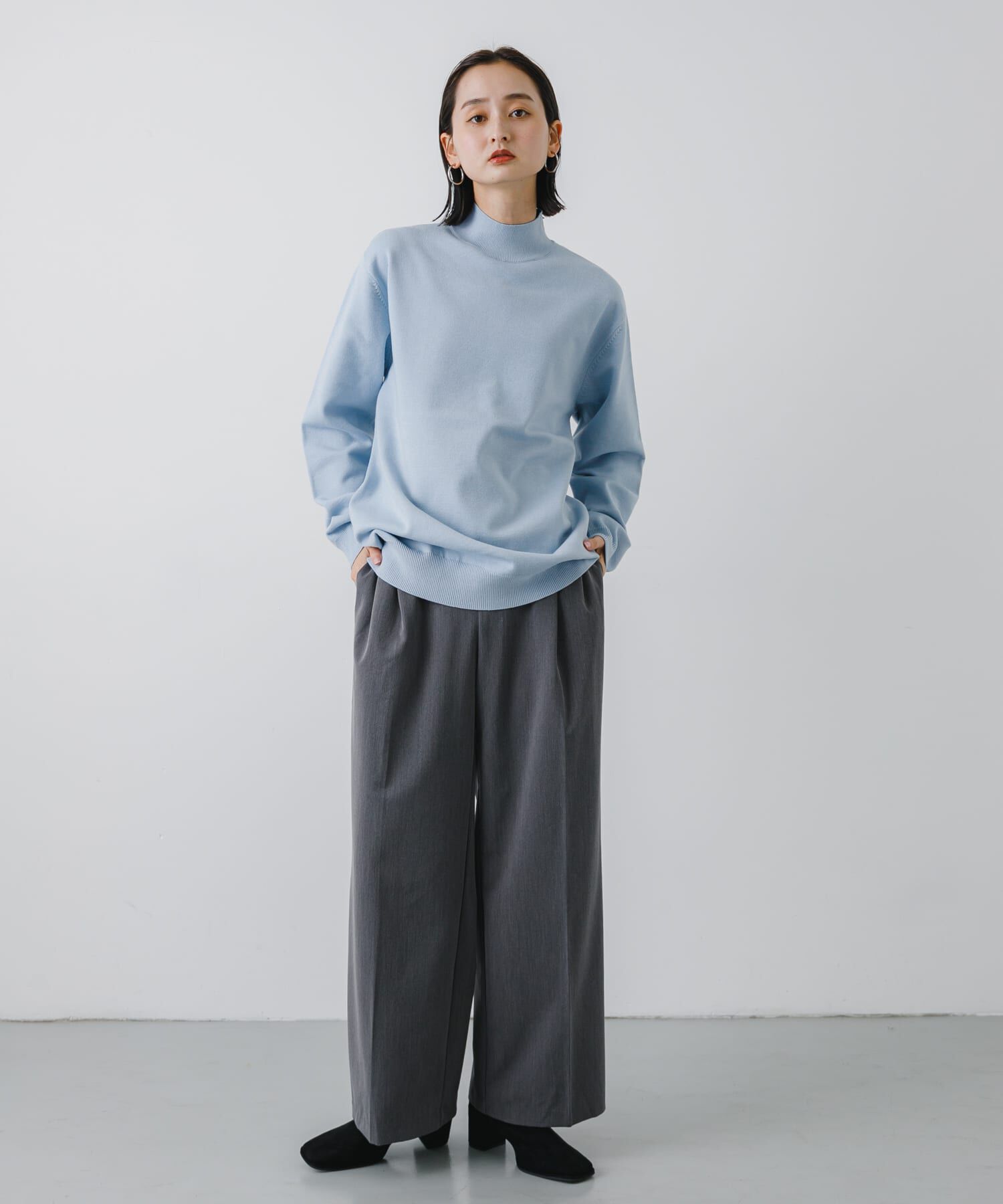 SENSE OF PLACE by URBAN RESEARCH「ストレッチモックネックニット」|ニット・セーター|