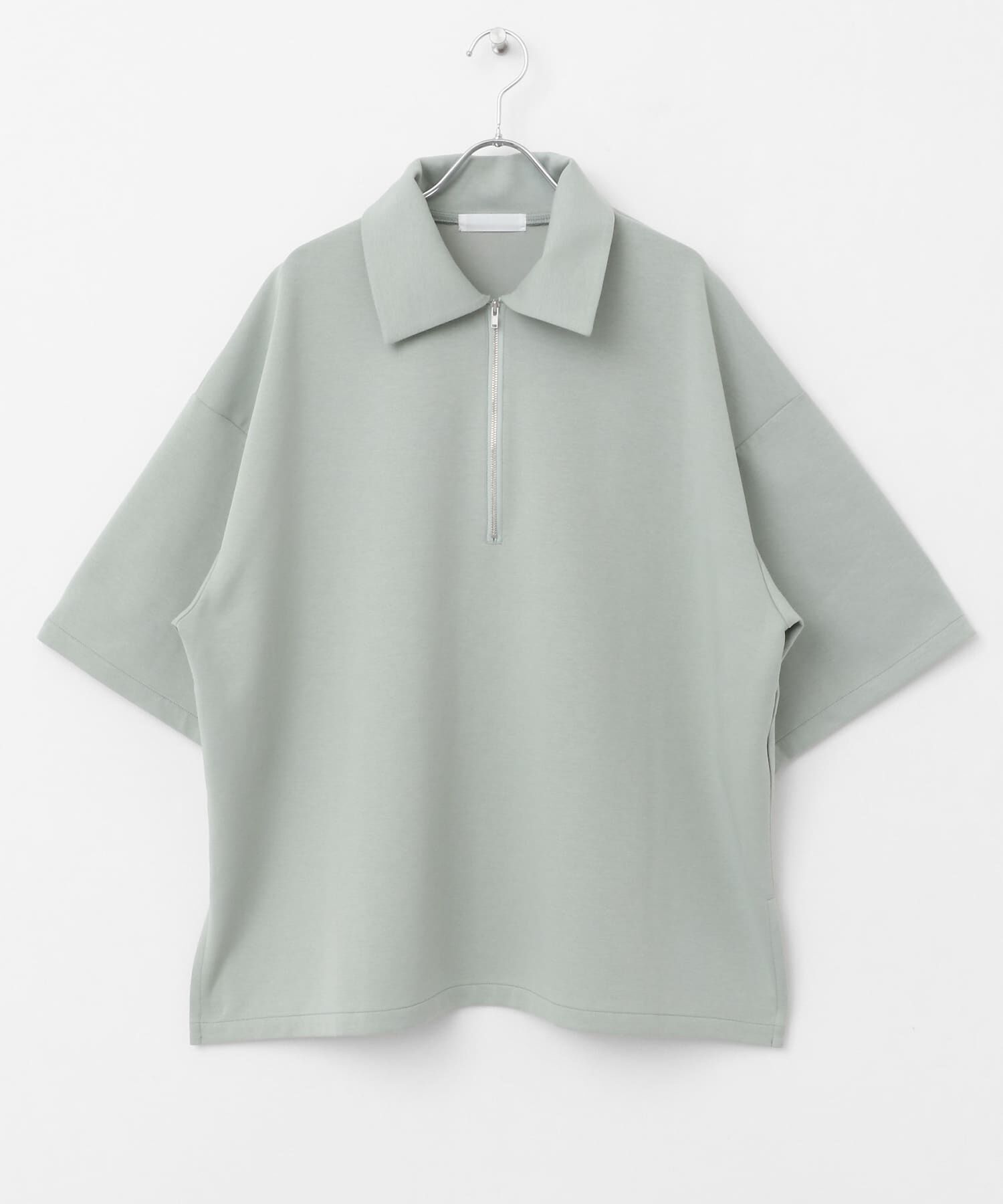 SENSE OF PLACE by URBAN RESEARCH「『ユニセックス』ダンボールポンチハーフジップショートスリーブTシャツ」|Tシャツ・カットソー|