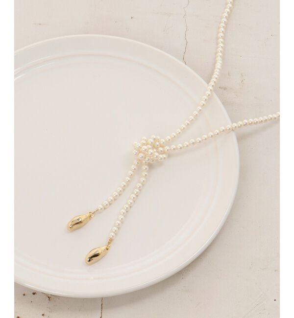 le.coeur blanc「パールノットネックレス」|ネックレス|
