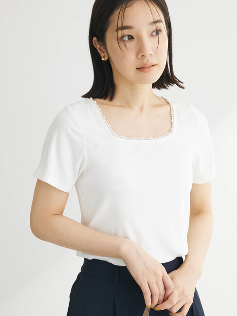 Green Parks「・SUGAR　SPOON　パールスクエアプルオーバー」|Tシャツ・カットソー|