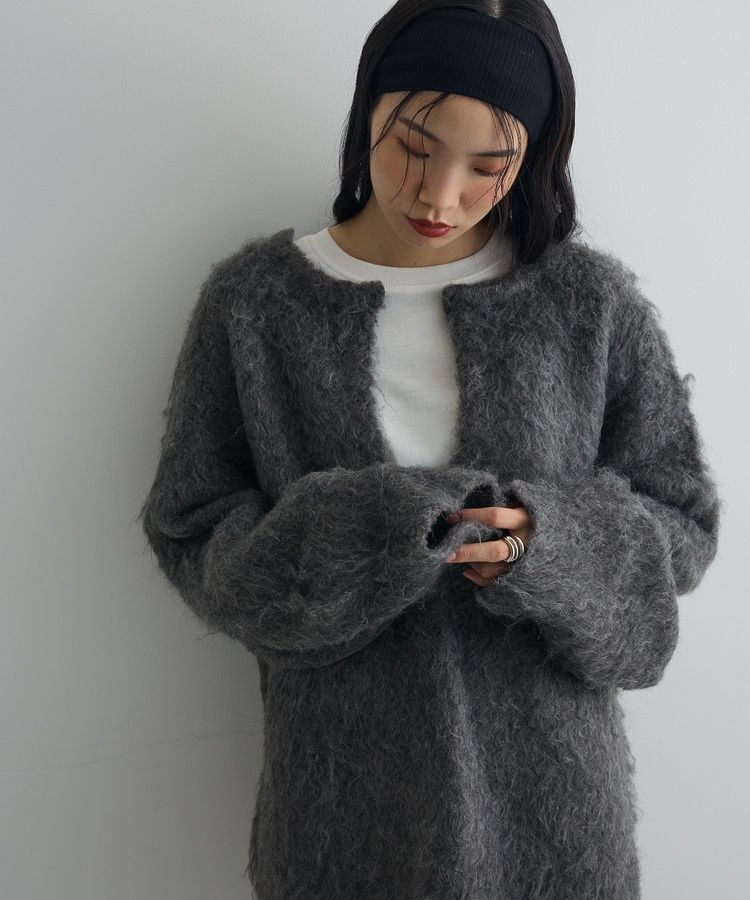 AnriettMusee「前後2wayキーネックシャギーニット」|ニット・セーター|