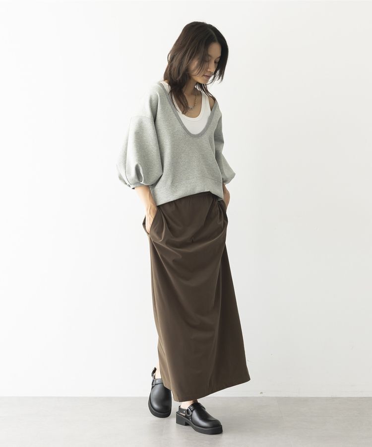 GARAGE OF GOOD CLOTHING「【日本製】深Uネック袖ボリュームプルオーバー」|Tシャツ・カットソー|