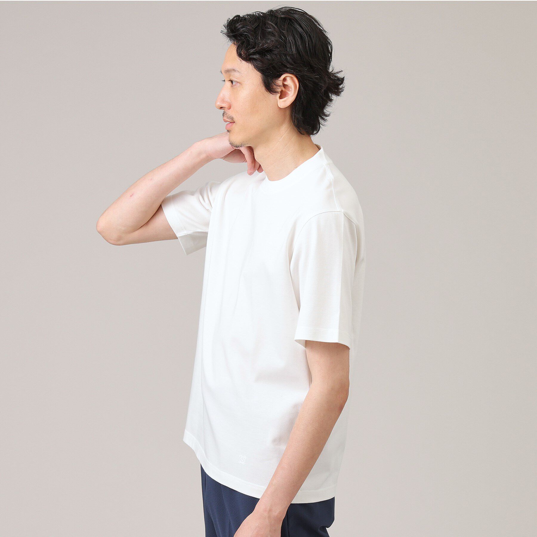 TAKEO KIKUCHI「【抗菌防臭】ジャケットインナー 半袖 カットソー」|Tシャツ・カットソー|
