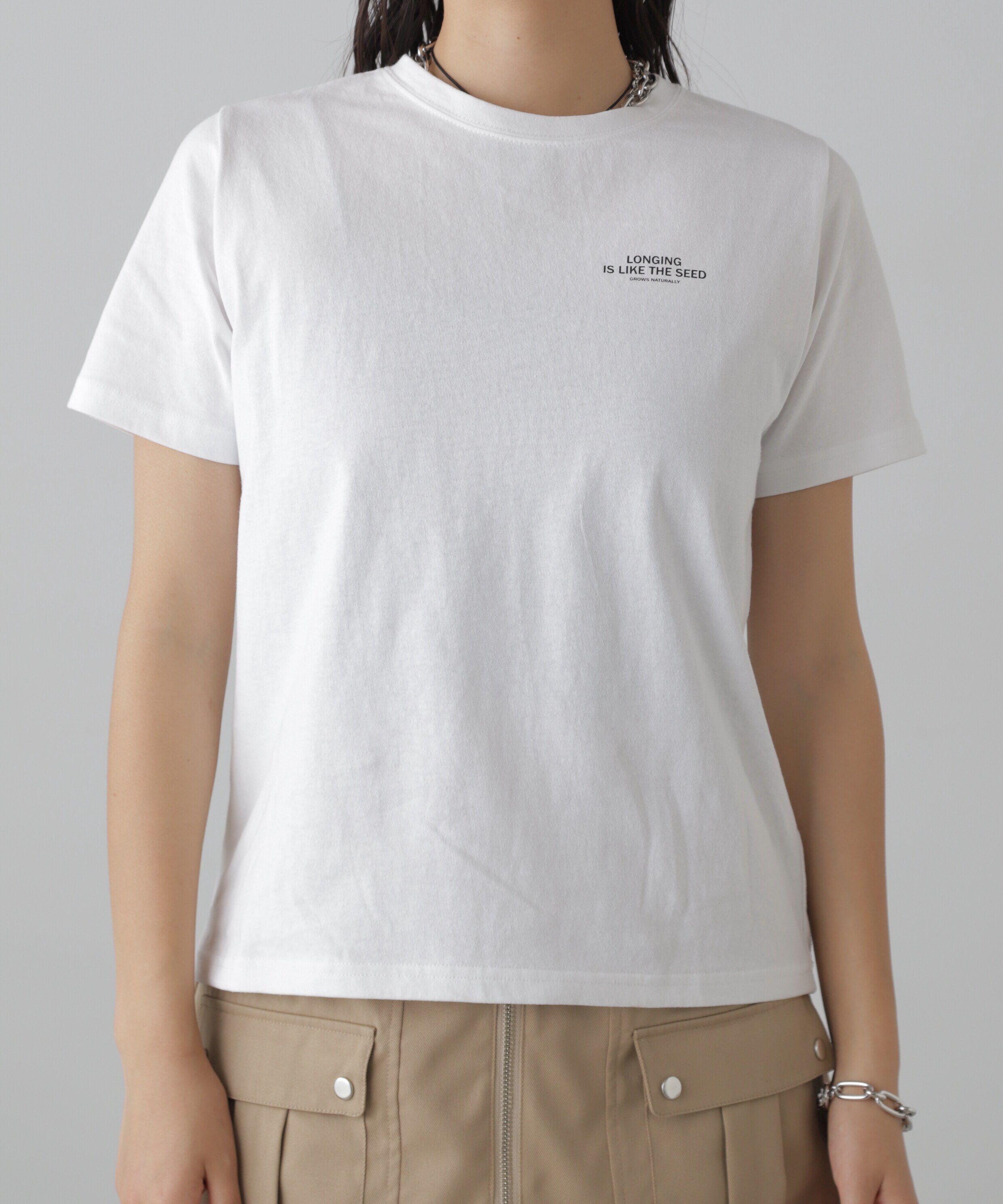  「チュール&times;ロゴTシャツ」|Tシャツ・カットソー|