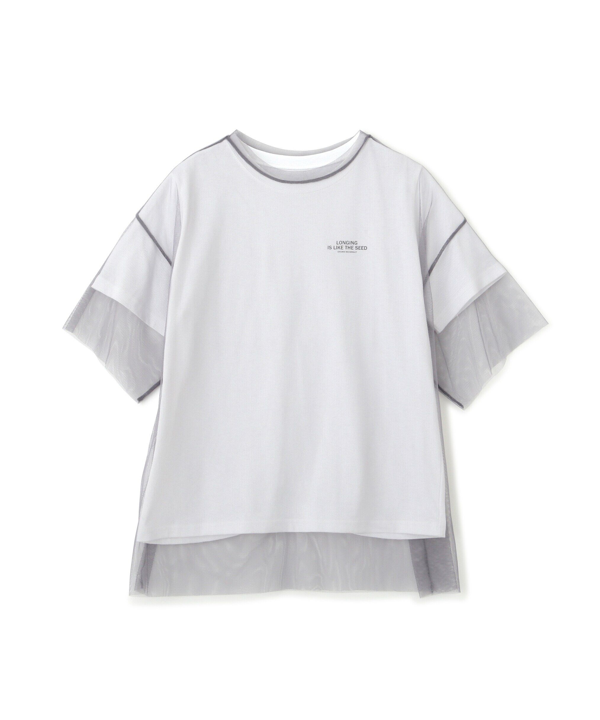  「チュール&times;ロゴTシャツ」|Tシャツ・カットソー|