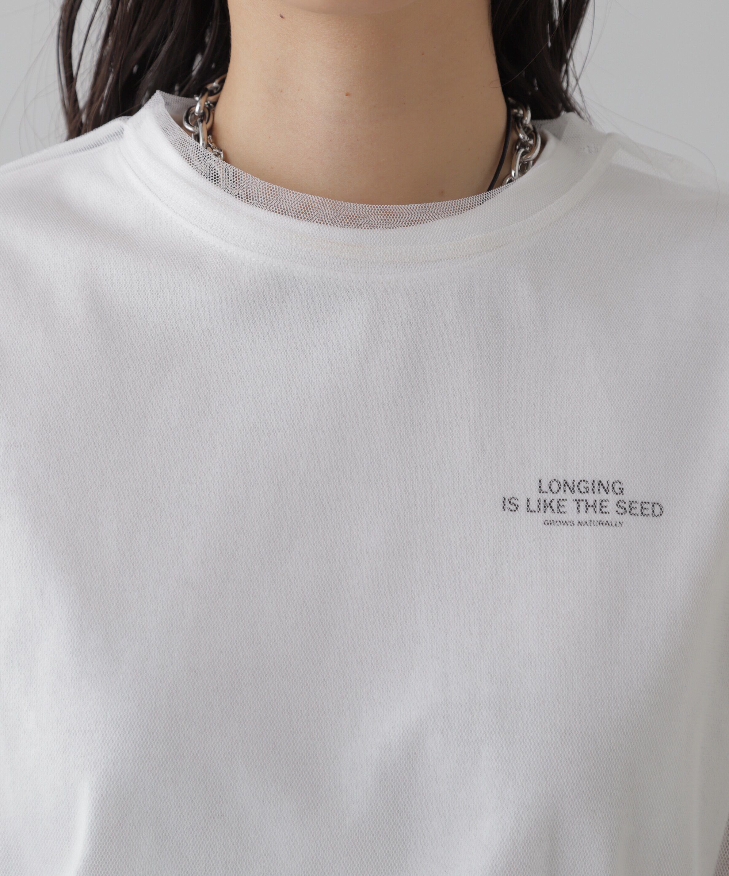  「チュール&times;ロゴTシャツ」|Tシャツ・カットソー|