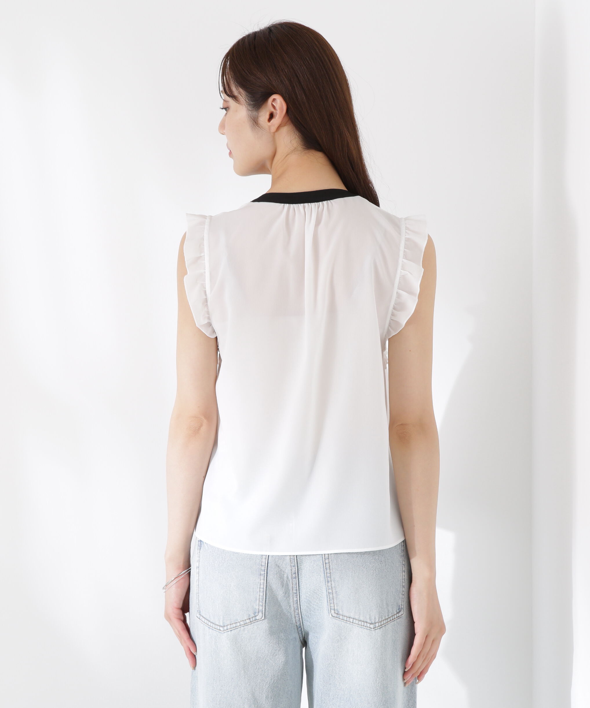 PROPORTION BODY DRESSING「レースドッキングボウタイブラウス」|シャツ・ブラウス|