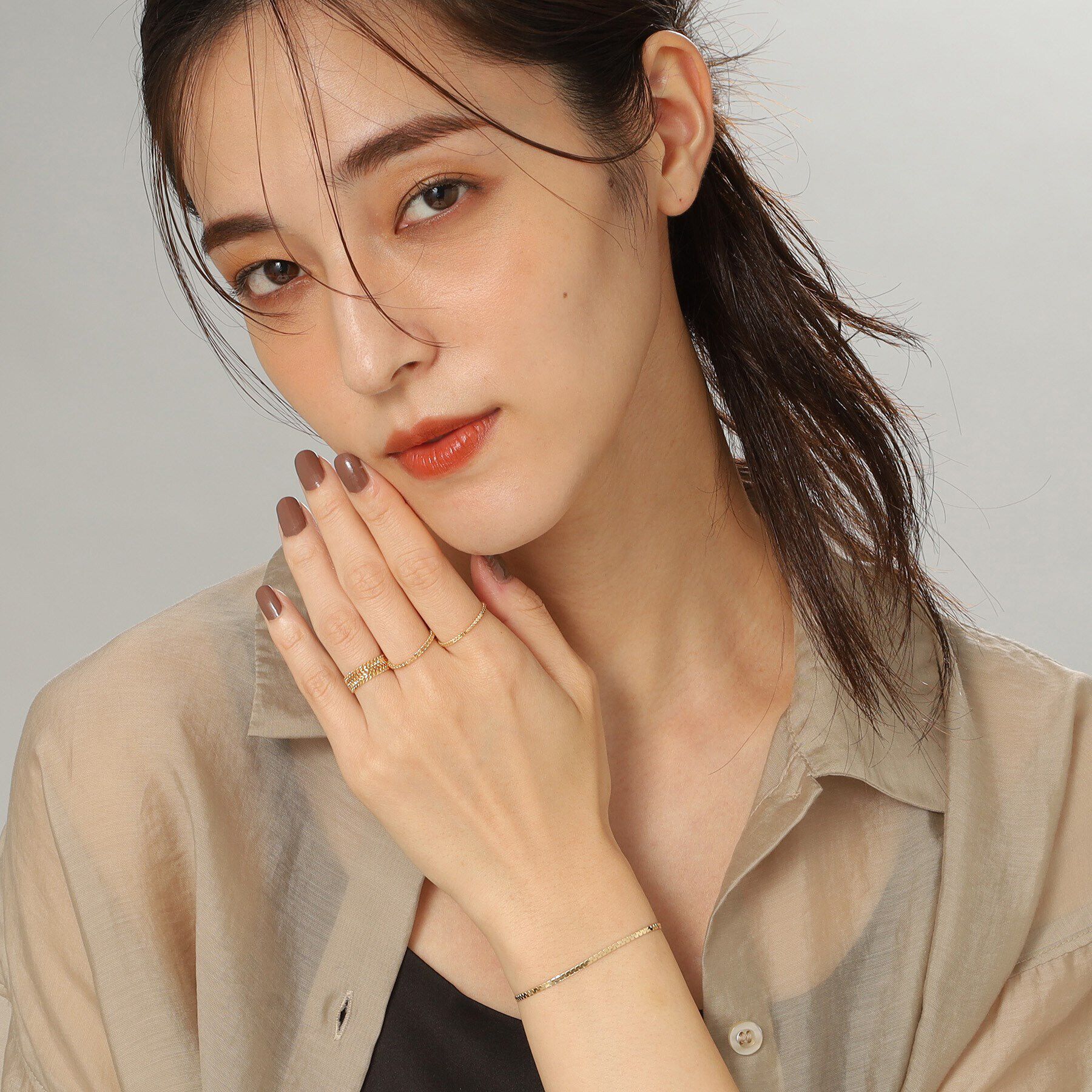 COCOSHNIK「K10スーパーベネフラット ブレスレット」|ブレスレット・バングル|