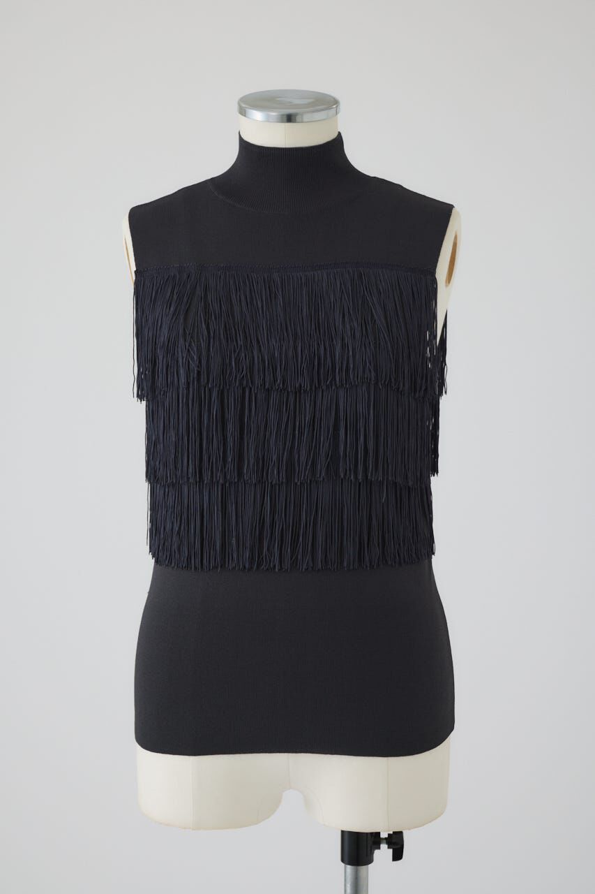 RIM.ARK 「Fringe N/S knit tops」|ニット・セーター|GRY