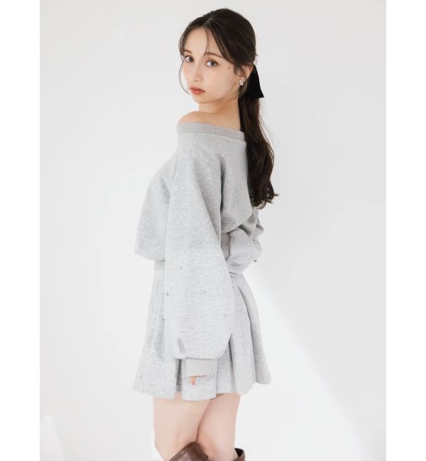 dazzlin「【20周年記念復刻！/セットアップ対応】ビジュースリーブカットプルオーバー」|Tシャツ・カットソー|