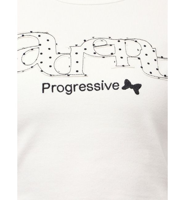EMODA「ロゴパッチクロップロングスリーブTシャツ」|Tシャツ・カットソー|