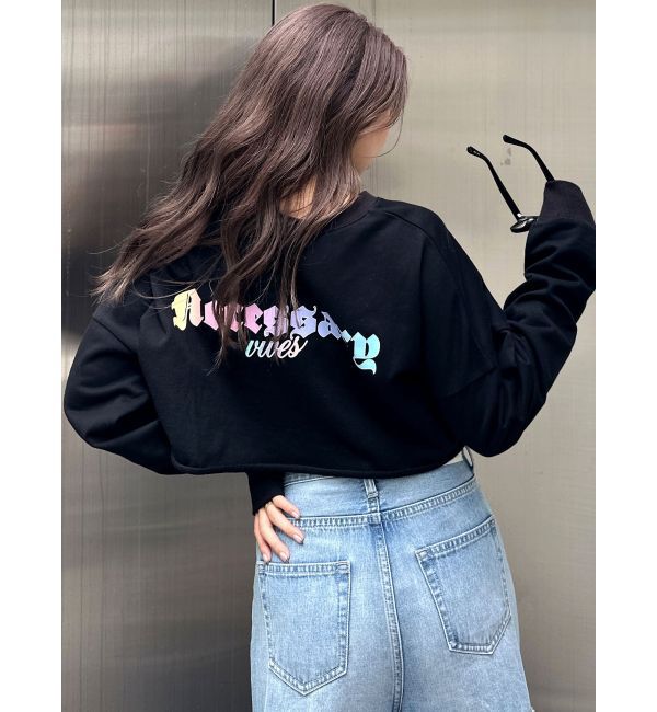 GYDA「aecessary vivesトップス」|Tシャツ・カットソー|ブラック