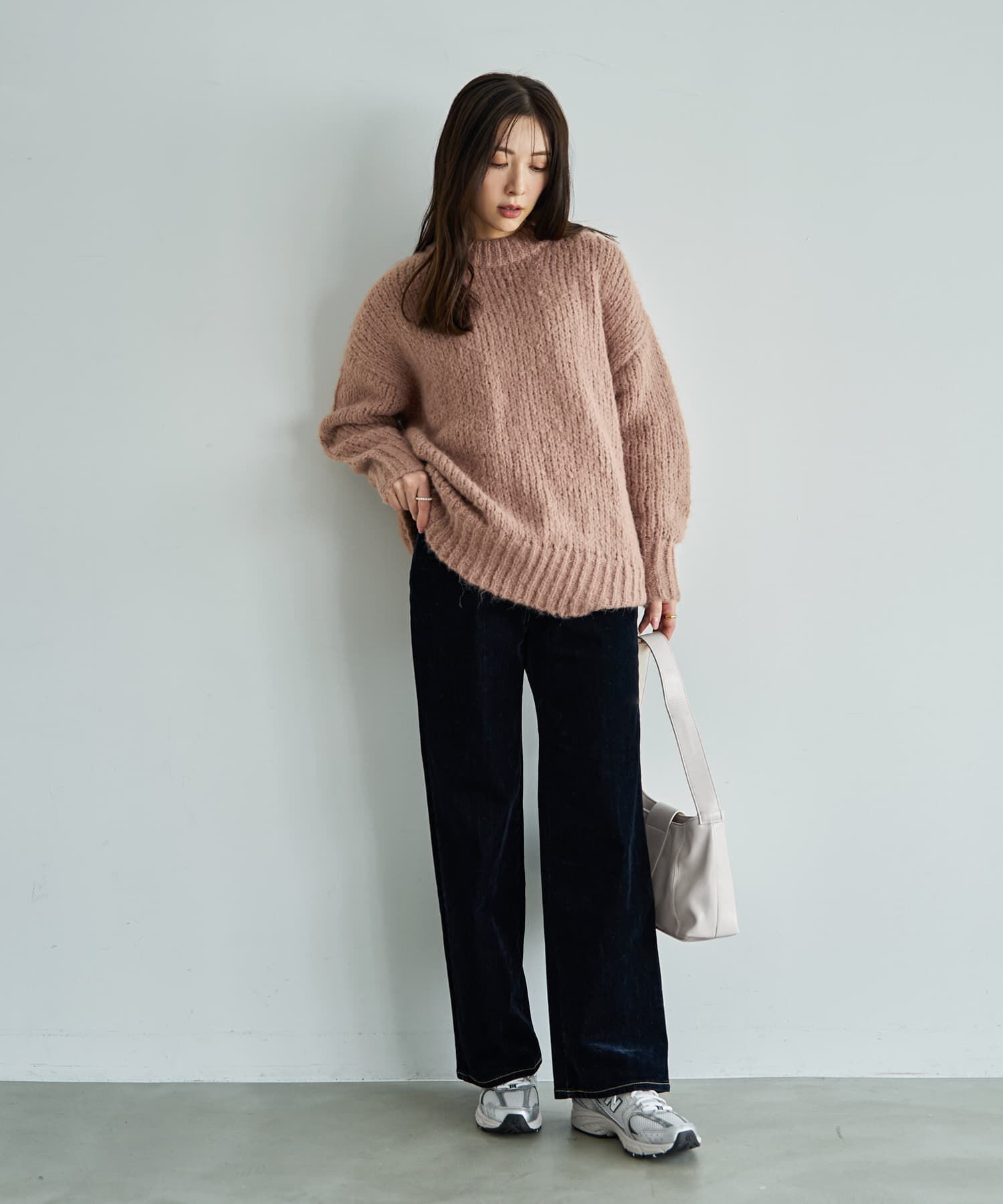 STYLE DELI「ルーズ編みニットビッグプルオーバー」|ニット・セーター|