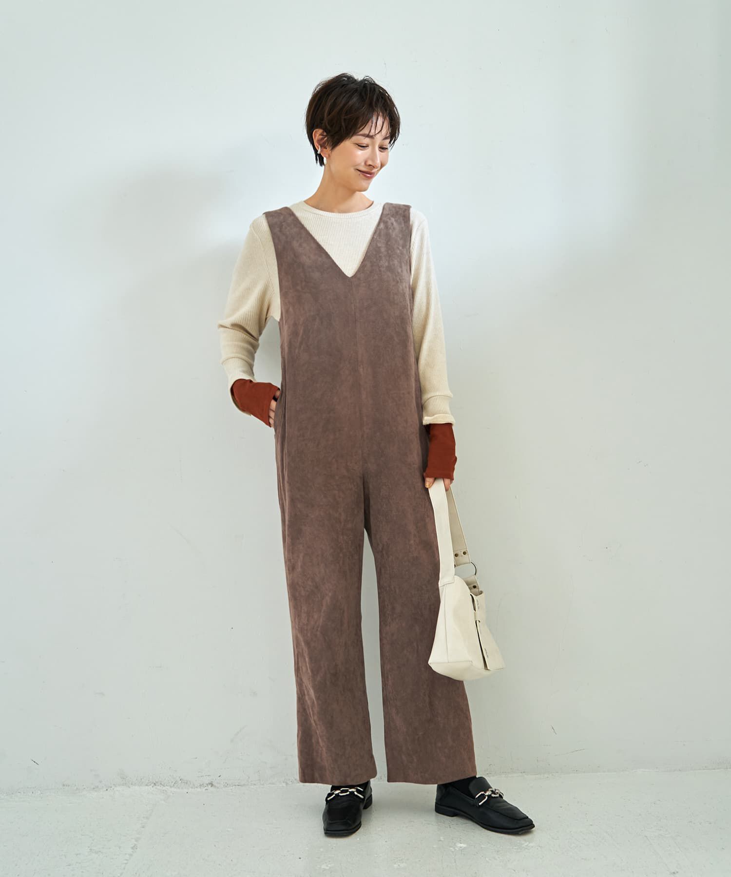 STYLE DELI「カラーレイヤードリブカットソートップス」|Tシャツ・カットソー|