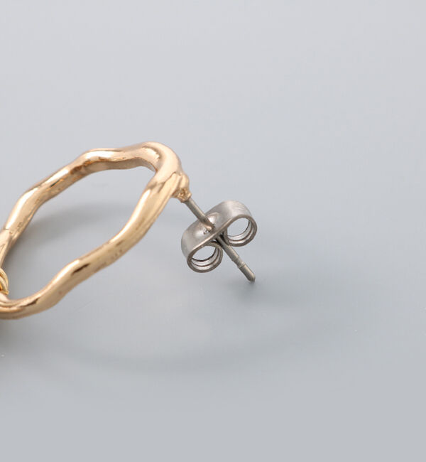 Phoebe+「【sfy】metallic hoop goldピアス」|ピアス|