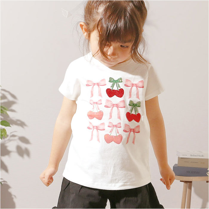 BACKYARD FAMILY「Rora Tシャツ 通販 ローラ チェリーポップ 半袖 カットソー 半袖Tシャツ プリントTシャツ」|その他|