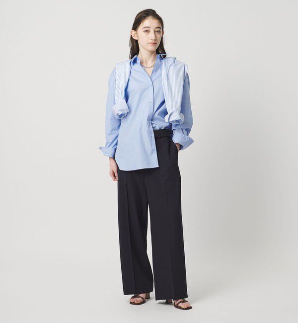 UNITED ARROWS「アセテートポリエステル ベイカーパンツ」|チノ|