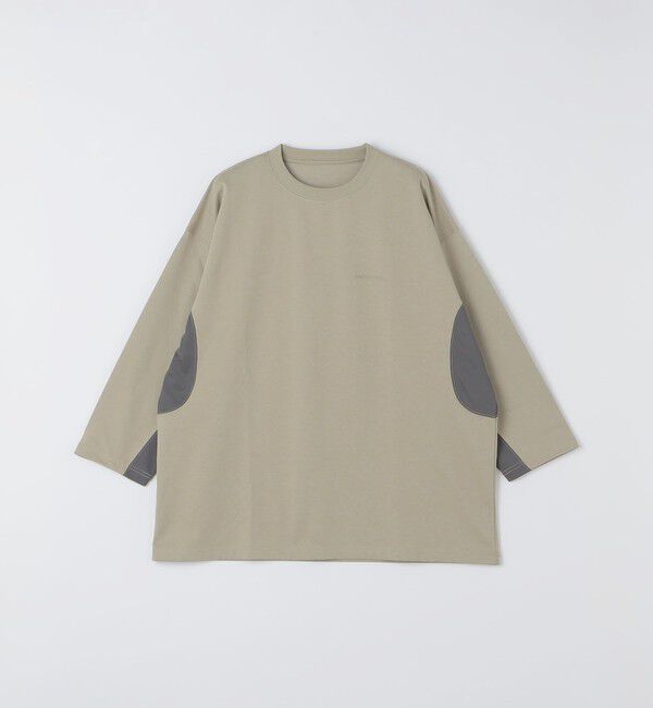 SHIPS「【SHIPS別注】MERRELL: エアー メッシュ コンビ 7スリーブ シャツ」|Tシャツ・カットソー|ベージュ