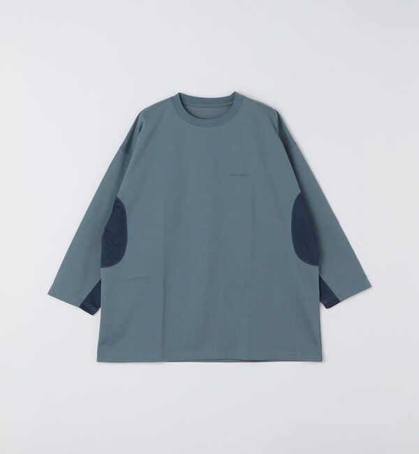 SHIPS「【SHIPS別注】MERRELL: エアー メッシュ コンビ 7スリーブ シャツ」|Tシャツ・カットソー|ブルー
