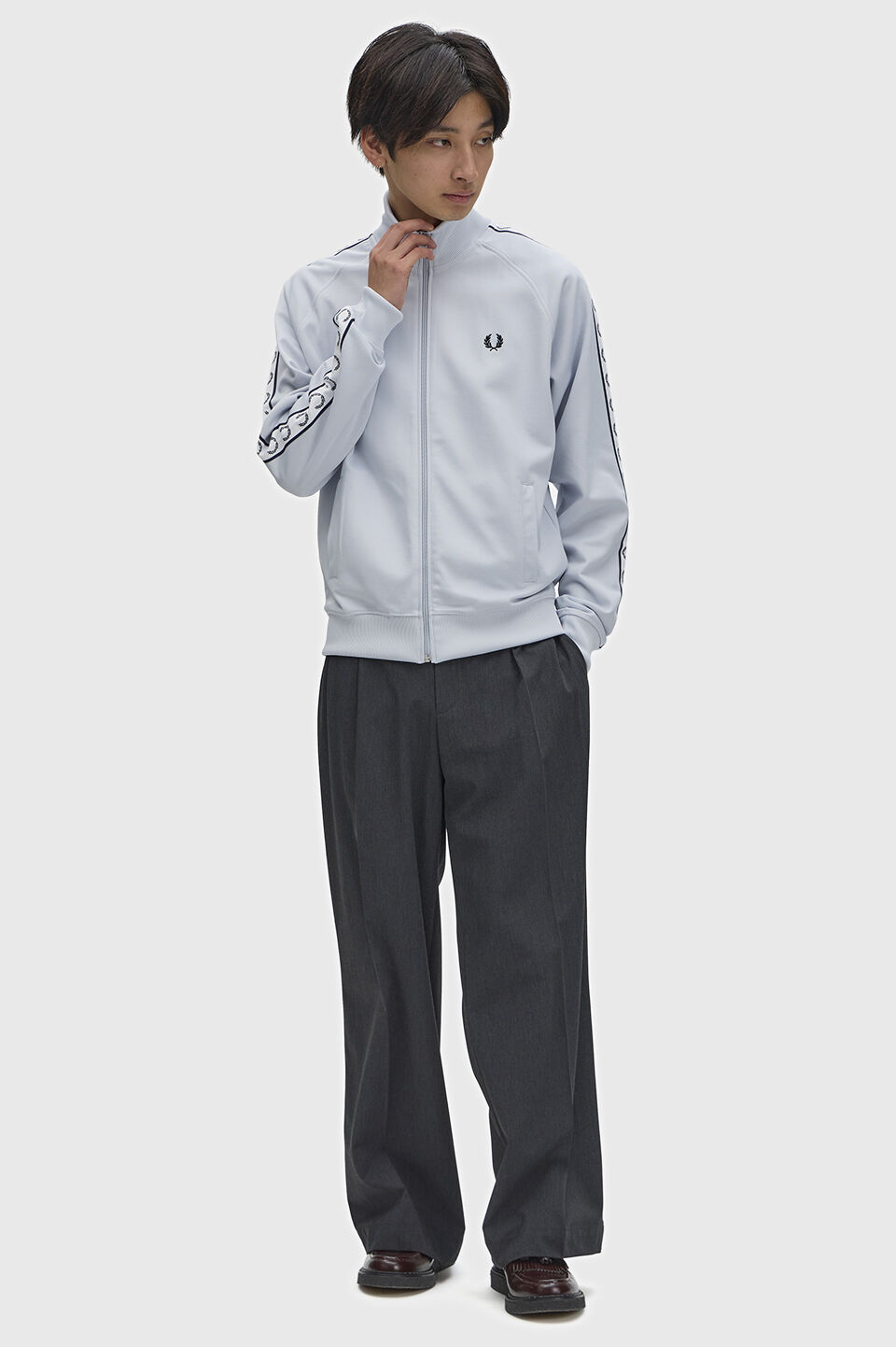 FRED PERRY 「Taped Track Jacket／フレッドペリートラックジャケット」|スウェット・ジャージ|