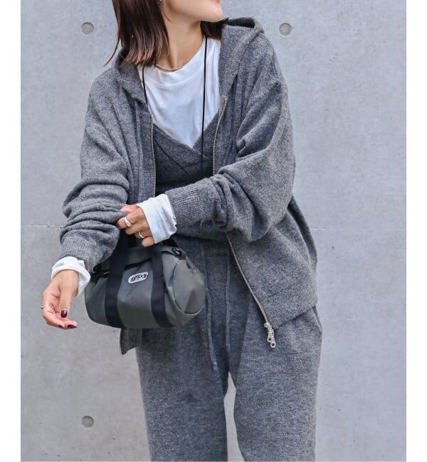OUTDOOR PRODUCTS Usual Things「アルパカミックスニットZIPフーディ」|パーカー|